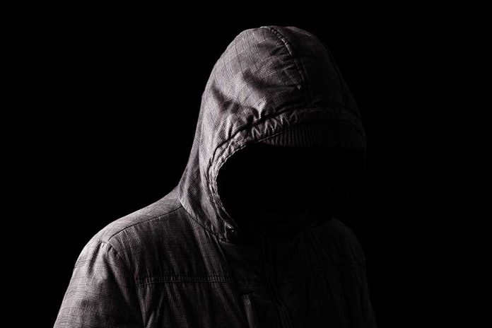 Person in a hooded jacket, face obscured.