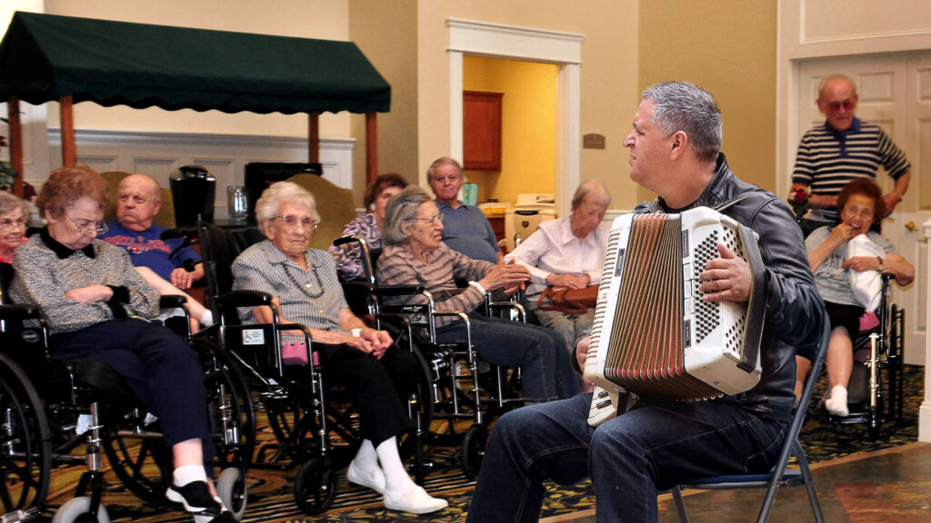 Satire News: Nursing Home Told Man Playing Accordion For Them