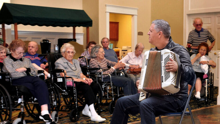 Satire News: Nursing Home Told Man Playing Accordion For Them