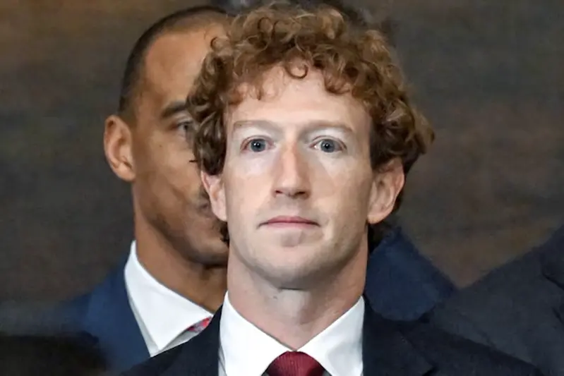 Mark Zuckerberg arrives before the inauguration of Donald Trump as the 47th president of the United States takes place inside the Capitol Rotunda of the U.S. Capitol building in Washington, D.C., Monday, January 20, 2025. Kenny Holston/Pool via REUTERS/File Photo