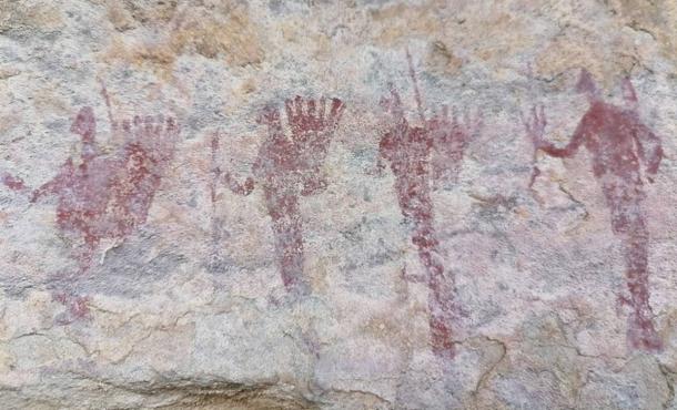 Rock art of the San people, who were among the rock artists who made petroglyphs at Kurukop.