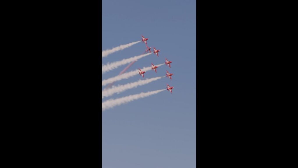 6/14/2021: A flyover of the G7 by the Red Arrows — an incredible sight.