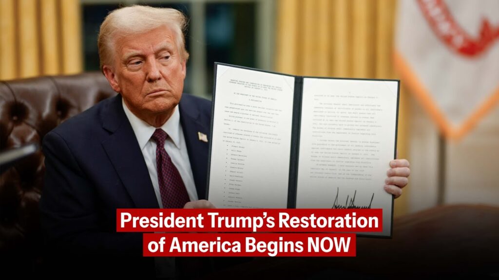 Day One: President Trump’s Restoration of America Begins NOW