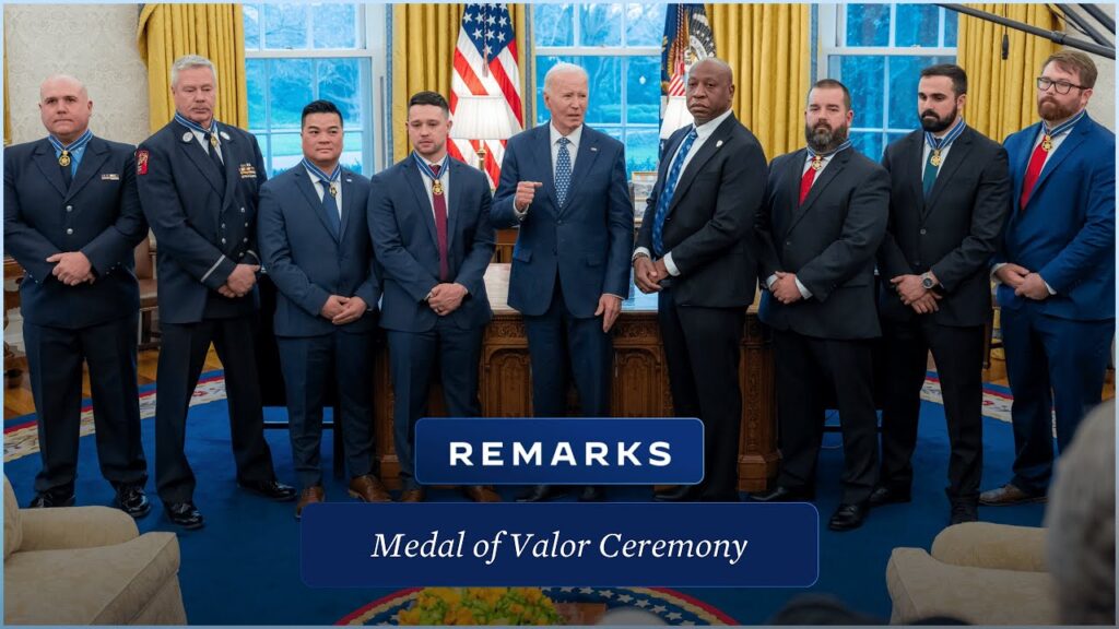 President Biden Hosts a Medal of Valor Ceremony