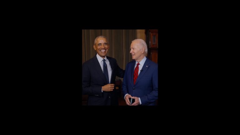 President Biden and President Obama answer questions about the Affordable Care Act in December 2023.