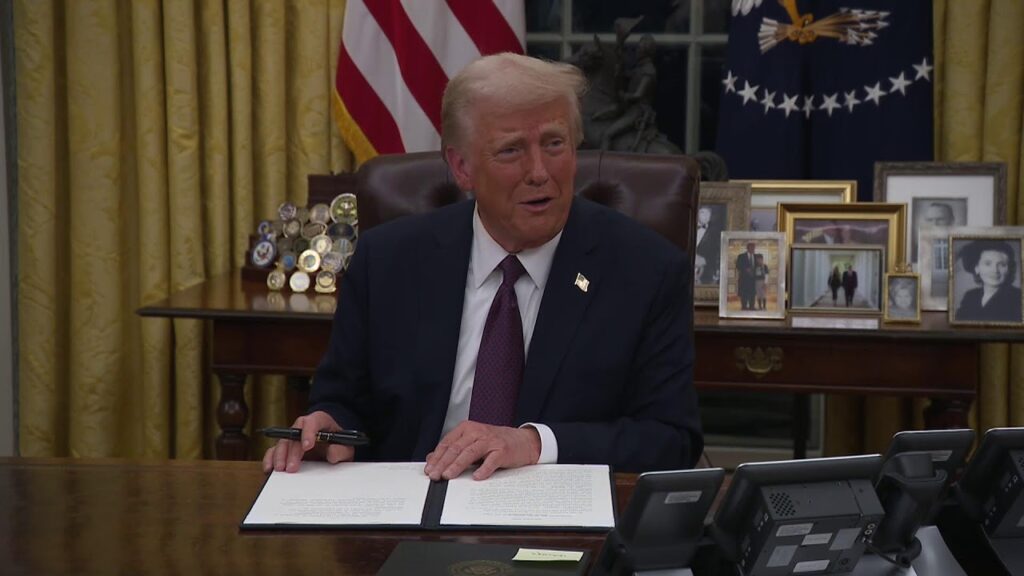 President Donald J. Trump Signs Executive Orders on Day One of Administration