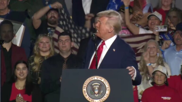 President Trump Gives Speech on No Tax on Tips Policy in Las Vegas