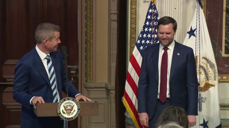 Vice President Vance Swears in Transportation Secretary Sean Duffy