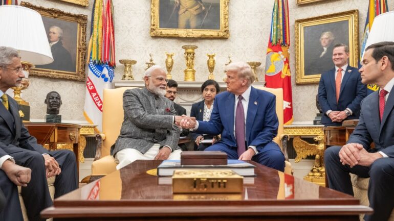 President Trump Hosts a Bilateral Meeting with the Prime Minister of the Republic of India