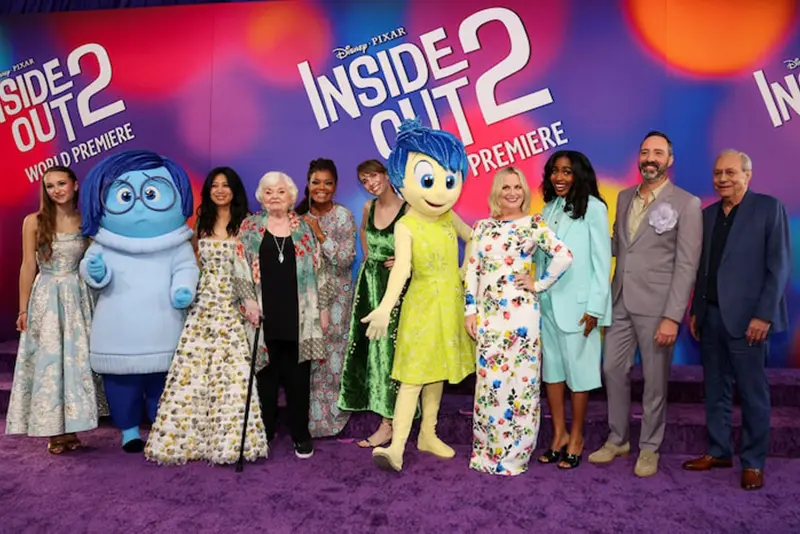 Liza Lapira, June Squibb, Yvette Nicole Brown, Maya Hawke ,Kensington Tallman, Amy Poehler, Ayo Edebiri, Tony Hale and Lewis Black attend the world premiere of the film "Inside Out 2" in Los Angeles, California, U.S., June 10, 2024. REUTERS/Mario Anzuoni/File Photo