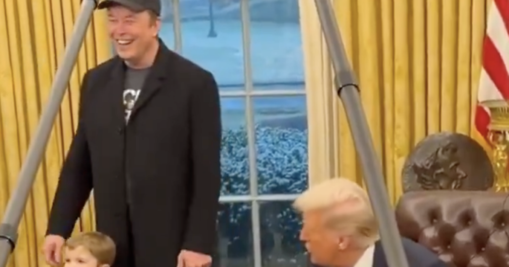 Elon Musk’s Son X Steals The Show During Visit To White House * 100PercentFedUp.com * by Anthony T