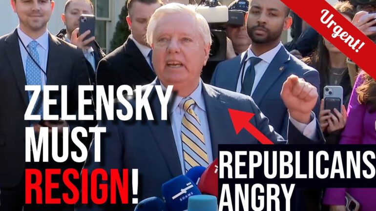 BREAKING: Lindsey Graham Demands Zelensky Resign After Clash with Trump!