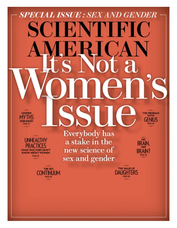 A special issue of Scientific American from September 2017 about sex and gender.