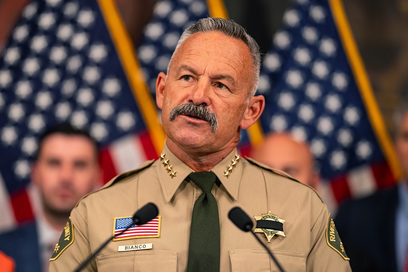 Politics: Riverside County Sheriff Chad Bianco Launches Run For California