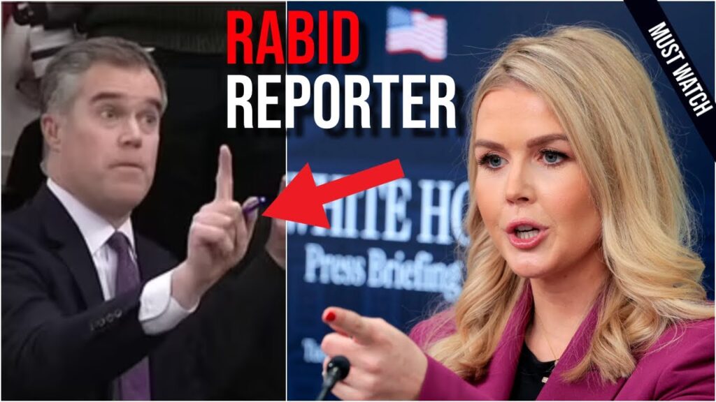 WATCH: Karoline Leavitt HEATED Clash with RABID Reporter Over DOGE!