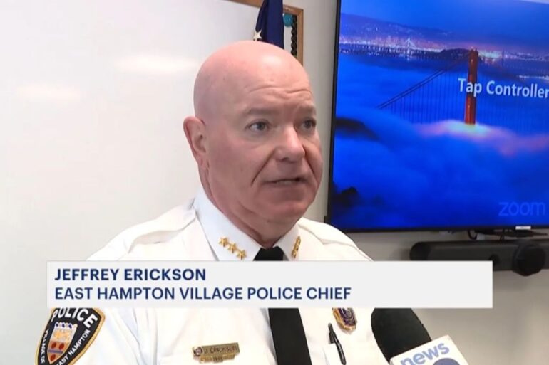 East Hampton Village Police Chief Jeffrey Erickson.