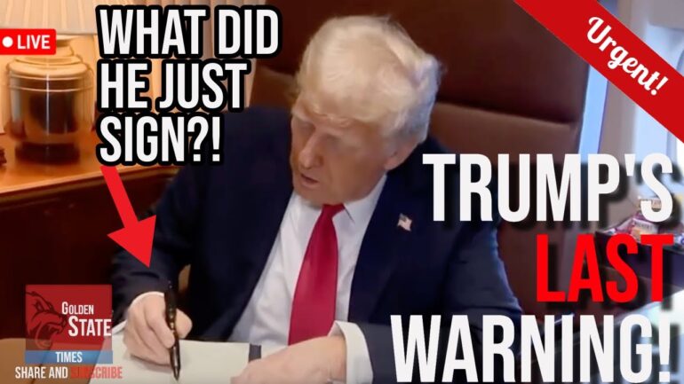 You Will NOT BELIVE What Trump just Signed on Air Force One and WARNS Hamas that they are FINISHED!