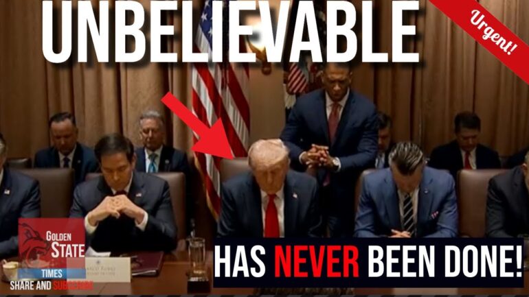 You will be SHOCKED When you See What Trump did at Cabinet Meeting!