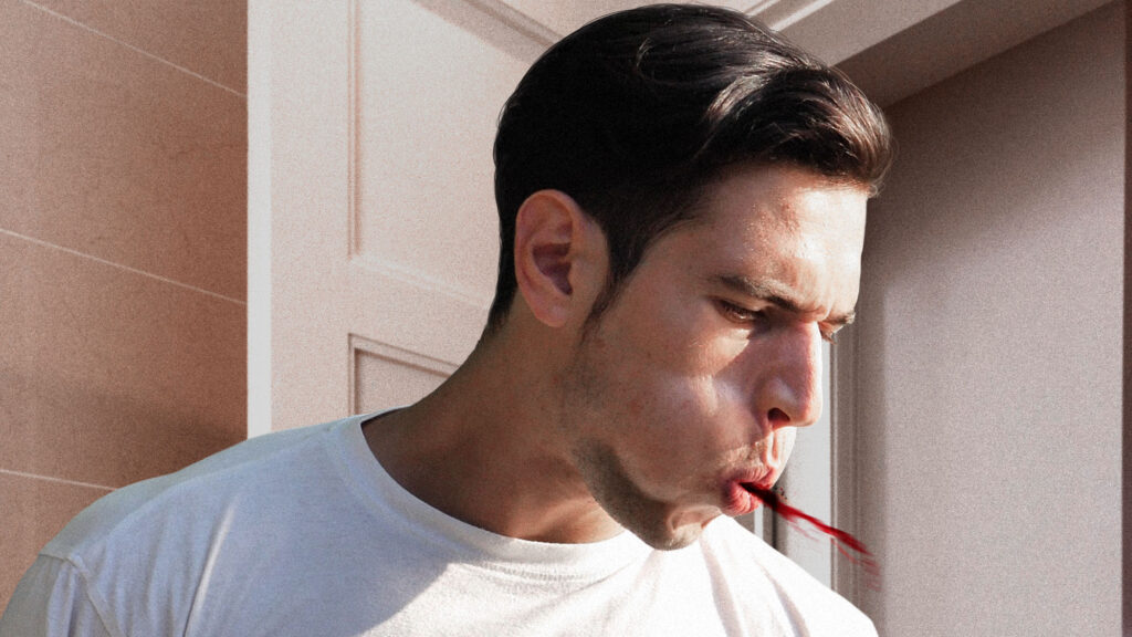 Satire News: Man Spits Out Blood While Flossing Like Battered