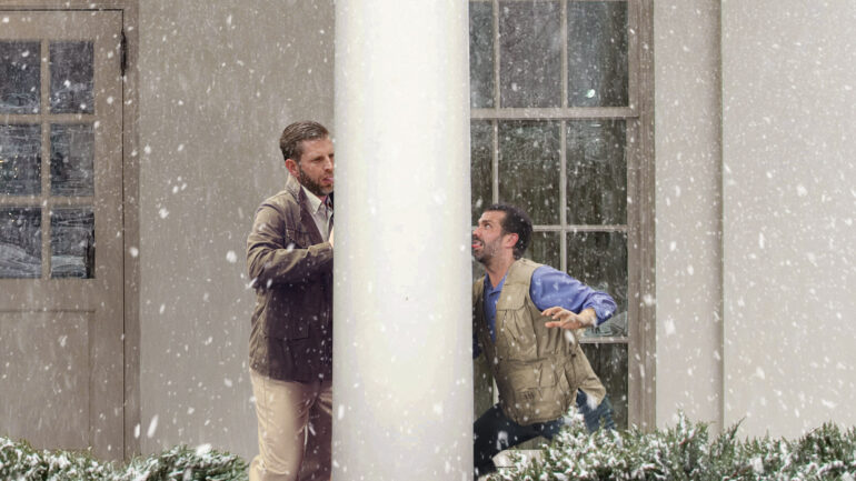 Satire News: Trump Boys Get Tongues Stuck To Frozen White