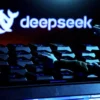 The deepSeek logo, a keyboard, and robot hands are seen in this illustration taken January 27, 2025. REUTERS/Dado Ruvic/Illustration/File Photo/File Photo