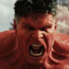 A close up of Red Hulk shouting in Captain America: Brave New World