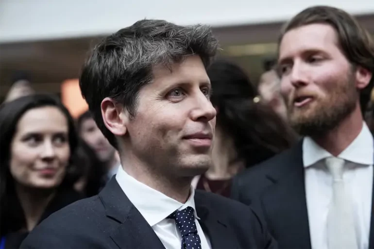 Sam Altman, CEO of OpenAI at Station F, during an event on the sidelines of the Artificial Intelligence Action Summit in Paris, France, Feb. 11, 2025. Aurelien Morissard/Pool via REUTERS