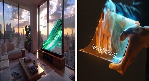 Science & Tech: This Flexible And Transparent Microled Display Eliminates