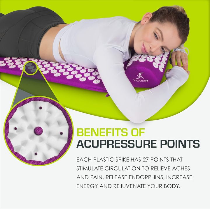 This mat hits the right acupressure points.