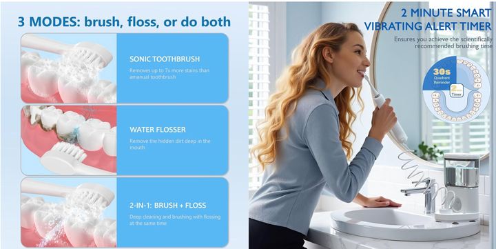 Travel & Lifestyle: This Toothbrush Doubles As A Water Flosser