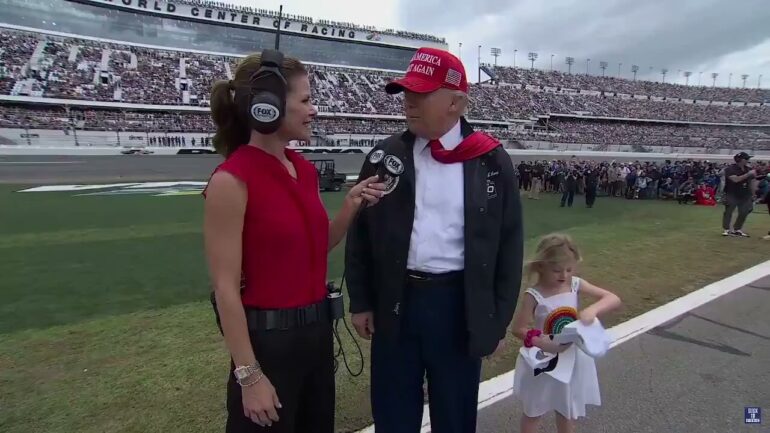 President Trump at Daytona 500: We Brought the American Spirit Back in Less Than Four Weeks