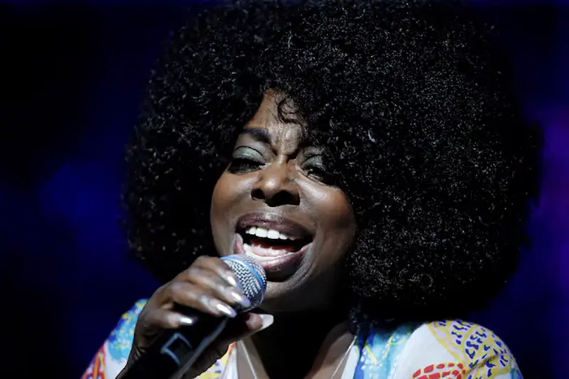 Angie Stone performs during a free tribute concert to the late Aretha Franklin at Chene Park in Detroit, Michigan, U.S., August 30, 2018. REUTERS/Leah Millis/File Photo