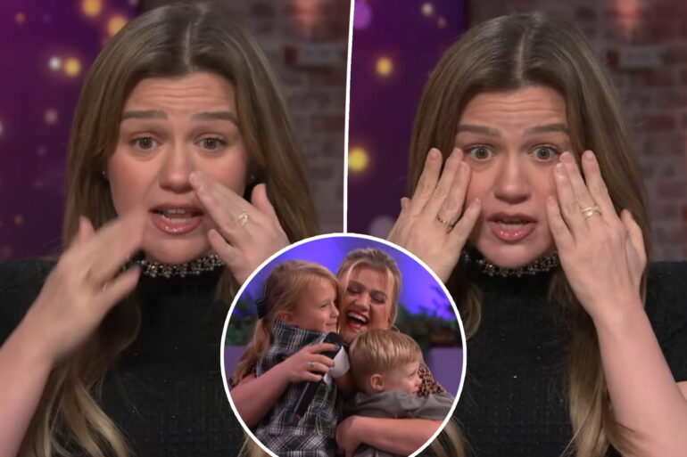 Gossip & rumors: kelly clarkson fights back tears on emotional