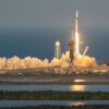 CAPE CANAVERAL, FLORIDA - MARCH 14: The SpaceX Falcon 9 rocket and Dragon spacecraft launches from the Launch Complex 39A at NASA’s Kennedy Space Center on March 14, 2025 in Cape Canaveral, Florida. The mission will be crewed by NASA astronauts commander Anne McClain, pilot Nichole Ayers, alongside mission specialists, JAXA (Japan Aerospace Exploration Agency) astronaut Takuya Onishi and Roscosmos cosmonaut Kirill Peskov. (Photo by Brandon Bell/Getty Images)