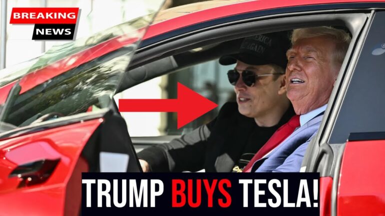 BREAKING: Trump Buys Tesla at White House, Holds Fiery Press Conference!