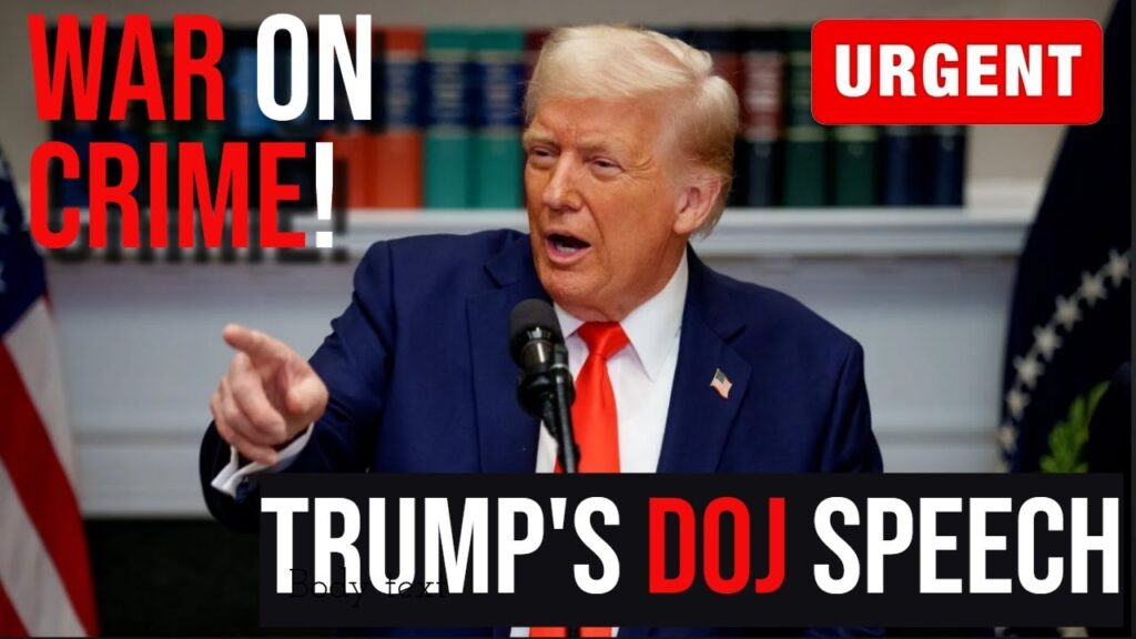 BREAKING: Trump Declares WAR on Crime in Explosive DOJ Speech!