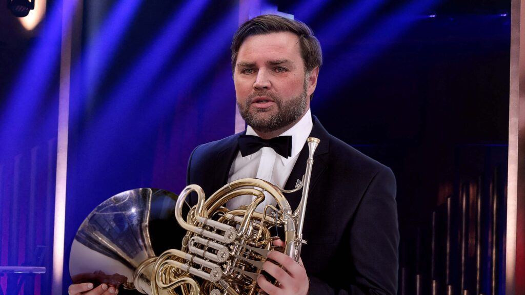 Satire news: jd vance’s french horn solo booed at kennedy