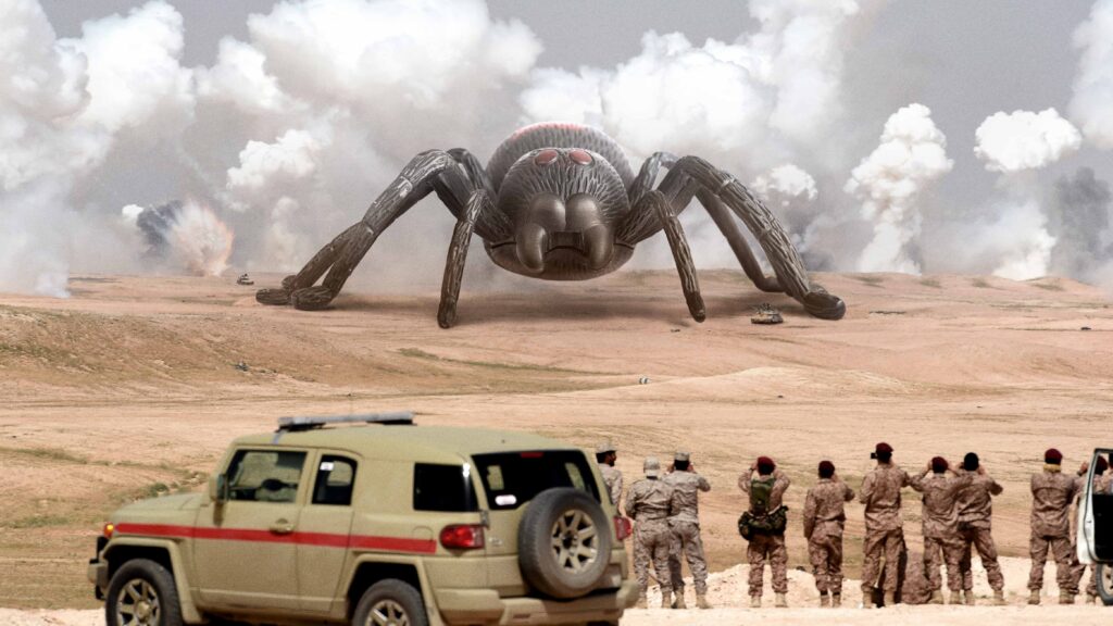 Satire News: Lockheed Martin Develops Giant Tactical Rubber Spider