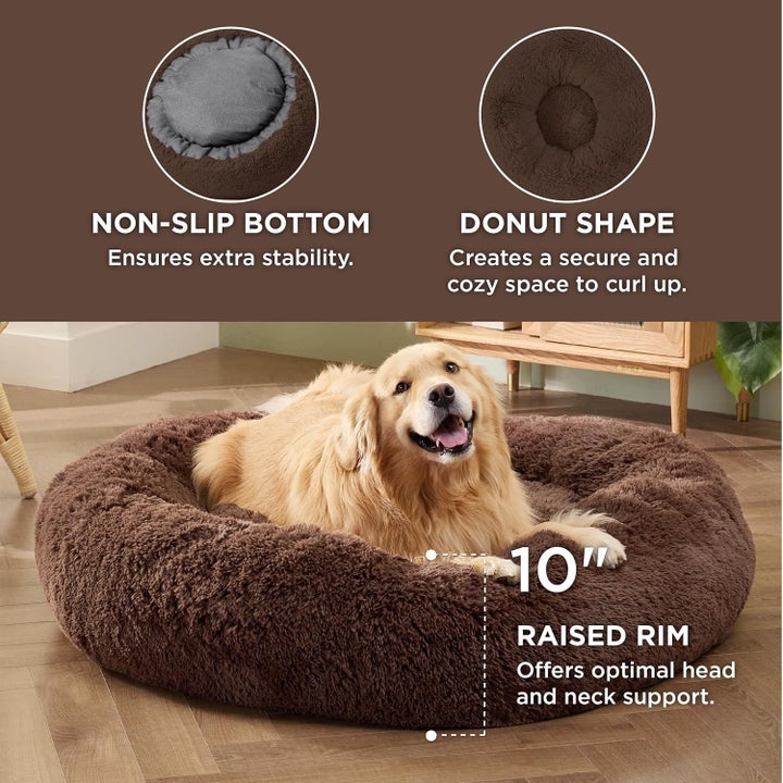 Donut beds like Bedsure's can help pets feel more secure in their environment, according to previous HuffPost reporting.