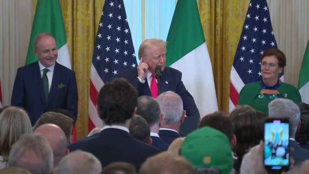 President Trump Participates in a St. Patrick's Day Reception with the Taoiseach of Ireland