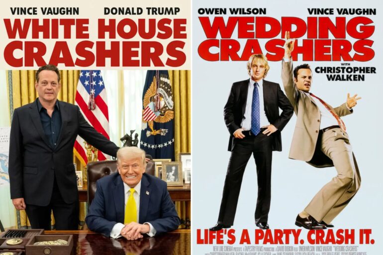 Gossip & rumors: trump, vince vaughn recreate ‘wedding crashers’ photo