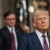 Politics: donald trump meeting with speaker johnson