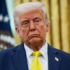President Donald Trump listens to remarks during a swearing-in ceremony for Administrator of the Centers for Medicare and Medicaid Services Mehmet Oz in the Oval Office in Washington, D.C., U.S., April 18, 2025.