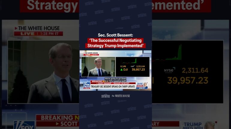 🇺🇸 Secretary Scott Bessent "The successful negotiating strategy that POTUS implemented"