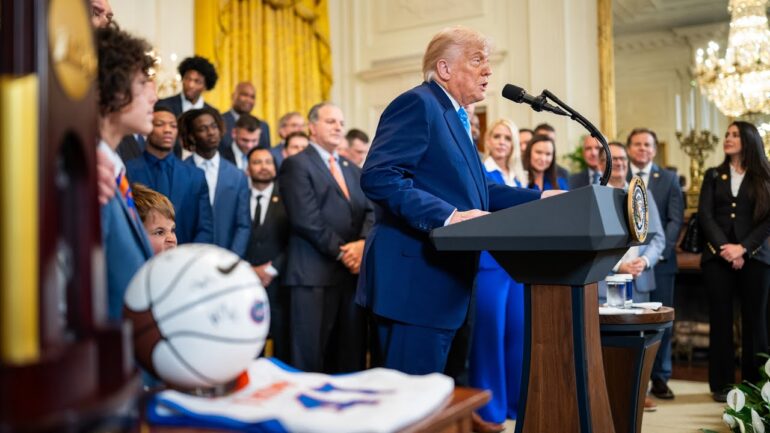 President Trump Welcomes The University of Florida Gators to The White House