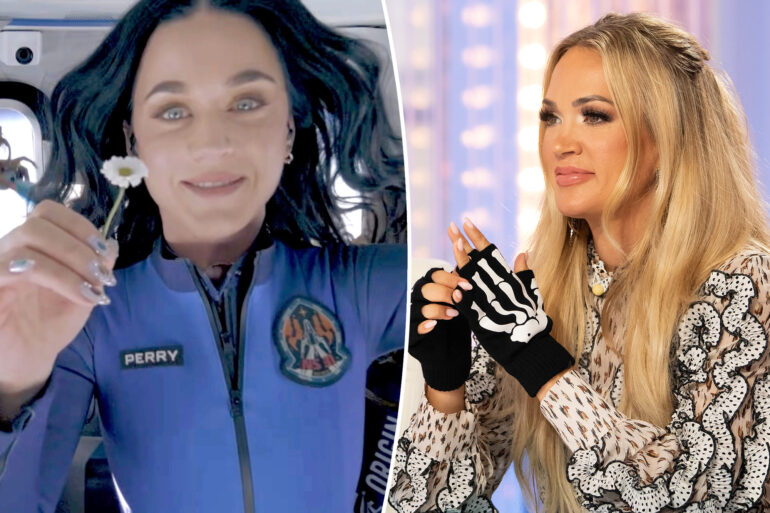 Gossip & rumors: carrie underwood shades katy perry's blue origin