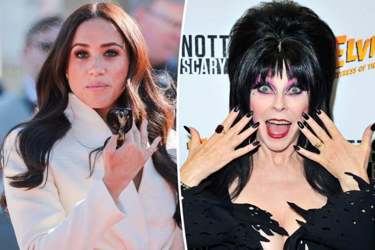 Gossip & rumors: elvira takes dig at 'princess' meghan markle