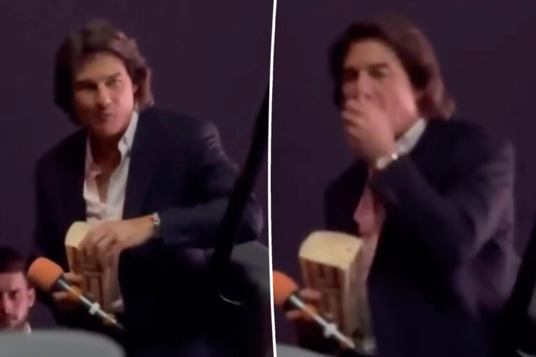 Gossip & rumors: tom cruise roasted for eating popcorn like