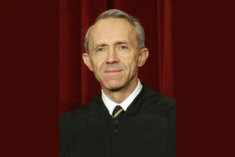 US Supreme Court Associate Justice David H. Souter poses for a picture at the US Supreme Court December 5, 2003 in Washington, DC. (Photo by Mark Wilson/Getty Images)
