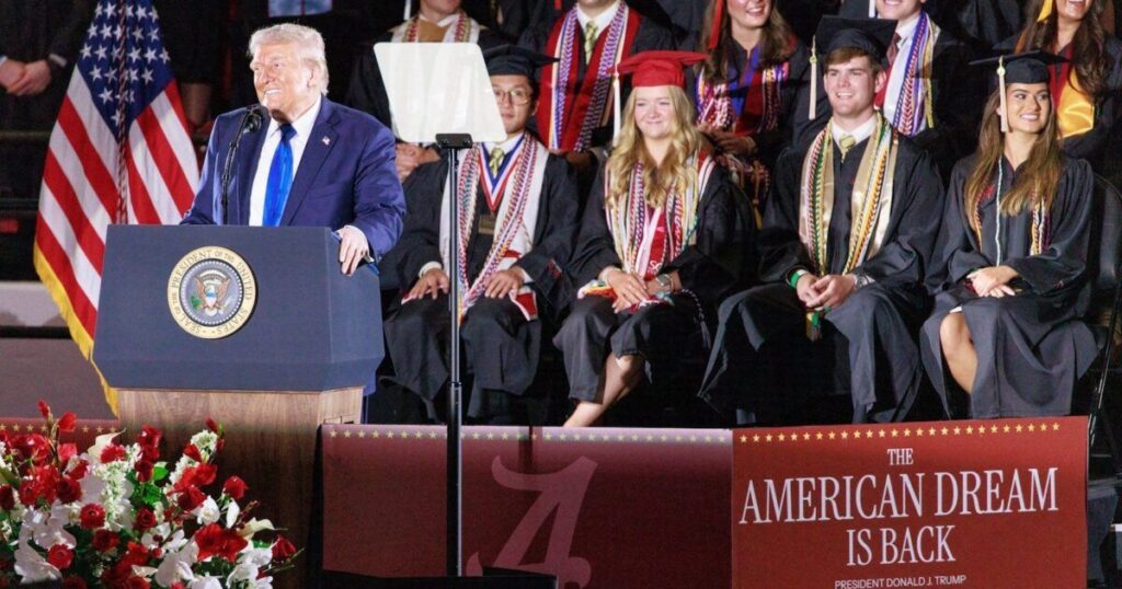 President Trump Gives Commencement Speech at Univ. of Alabama * 100PercentFedUp.com * by M Winger